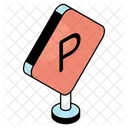 Parkschild Schild Beschilderung Icon