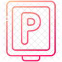 Parkplatz Zeichen Autoparken Icon