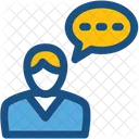 Comunicazione Discorso Bolla Icon