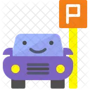 Parque Sinal De Parque Placa De Estacionamento Ícone