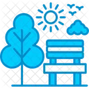 Paisaje Del Parque Ocio Naturaleza Icono
