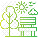 Paisaje Del Parque Ocio Naturaleza Icono