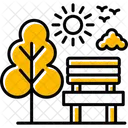 Paisaje Del Parque Ocio Naturaleza Icono