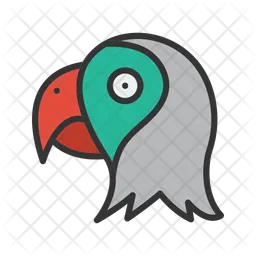 Parrot Face  Icon