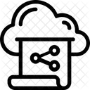 Fichier Partage Cloud Icône