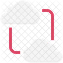 Partage Cloud Cloud Computing Cyberespace Icône