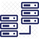Partage De Donnees Stockage De Donnees Partage Reseau Icône
