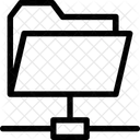 Dossier Connecte Partage Icône