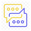 Partage Dopinion Discussion Chat Icône