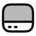 Barra Lateral Inferior Icono