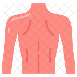 Parte posterior del cuerpo  Icono