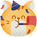 Partei Emoticon Katze Symbol