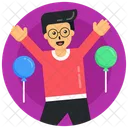 Luftballons Freude Party Icon