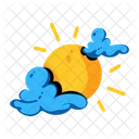 Partially Cloudy Cloudy Weather Sunny Weather Icon