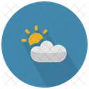 Partially Cloudy With Sun Icon