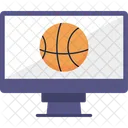 Jogo Ao Vivo Basquete Televisao Ícone