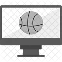 Jogo Ao Vivo Basquete Televisao Ícone