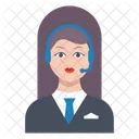 Mujer Avatar Profesional Icono