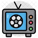 Partido De Futbol En Vivo Television En Vivo Transmision En Vivo Icono