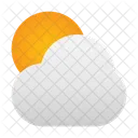 Partiellement Nuageux Meteo Nuage Icône
