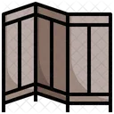 Partition Curtain Furniture Icon