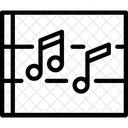 Partitur Musiknote Musikmelodie Symbol
