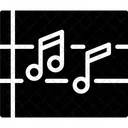 Partitur Musiknote Musikmelodie Symbol