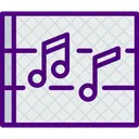 Partitur Musiknote Musikmelodie Symbol