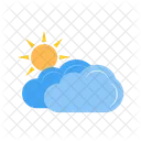 Partly Cloudy Cloud Icon