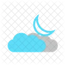 Partly cloud night  Icon
