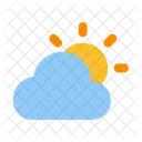 Partly Cloudy Sun Cloud Icon