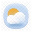 Partly Cloudy Weather Cloud Icon
