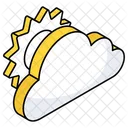 Partly Cloudy Weather Forecast Overcast Icon