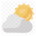 Partly Cloudy Weather Increasing Clouds Weather Forecast Icon
