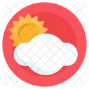 Cloudy Day Partly Sunny Partly Cloudy Icon