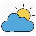 Cloudy Weather Partly Cloudy Meteorology Icon