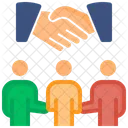 Partner Cooperation Handshake Business Teamwork Agreement Icon