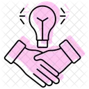 Partner Collaboration Color Shadow Thinline Icon アイコン