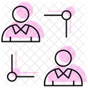 Partner Connection Color Shadow Thinline Icon アイコン