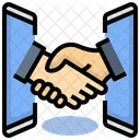 Partner Business Digital Icon