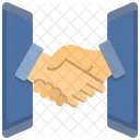 Partner Business Digital Icon