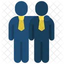 Partner People Stickman Icon