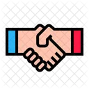 Partnerschaft Deal Hand Symbol