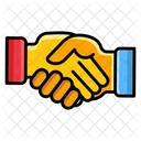 Business Handshake Business Handschlag Treffen Icon