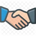 Partnerschaft Meeting Shake Symbol