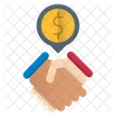 Partnership Handshake Deal Icon