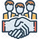 Partnership Collaboration Handshake Icon