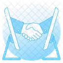 Virtual Handshake Agreement Handclasp Icon