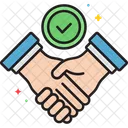 Partnership Handshake Deal Icon