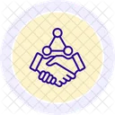 Partnership Bond Line Icon Icon